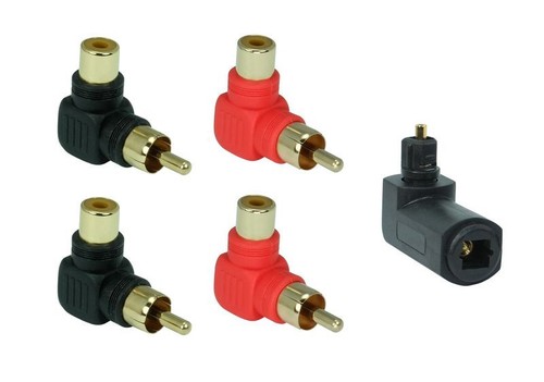 Toslink winkelstecker - 90°,